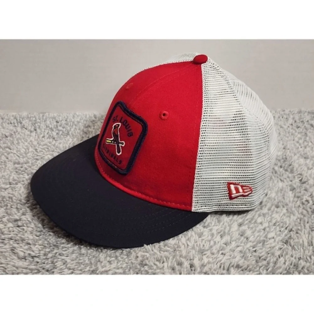 New Era 9FIFTY St Louis Cardinals MLB Patch Low‎ Profile Mesh Snapback Hat NWT